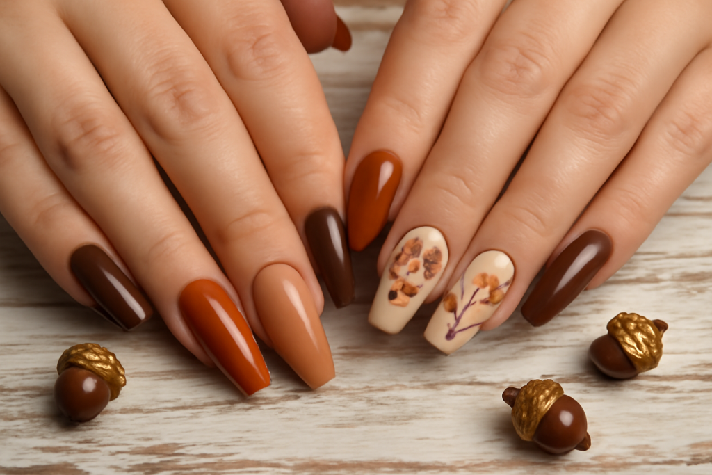 Neutral Fall Nails